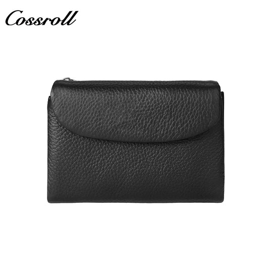Genuine leather wallet short style fashionable women's soft leather texture clutch retro wallet
