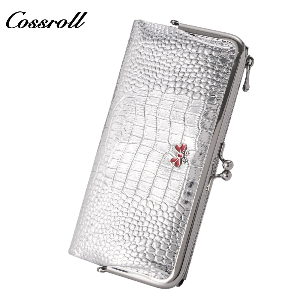 High Quality Wholesale leather luxury crocodile texture Genuine Leather