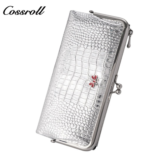 High Quality Wholesale leather luxury crocodile texture Genuine Leather