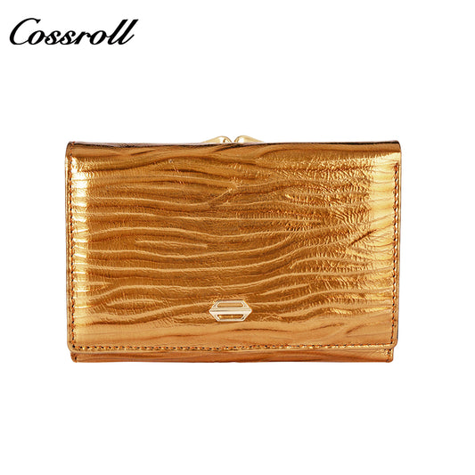 Women's Short Wallet Cross Border Stone Pattern Buckle Money Clip