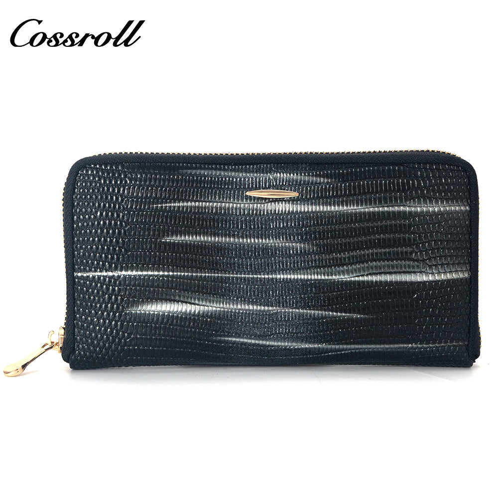 The Factory Produces genuine long card holder wallet geniune leather wallet