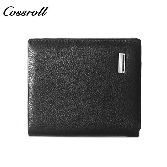 2024 New Genuine Leather Men's Wallet Short High-End Men's Wallet Best-Selling Style