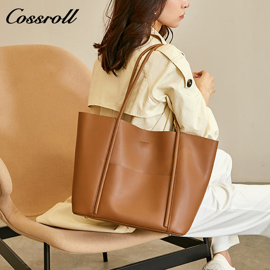Genuine leather women's bag, ladies' shoulder bag, underarm style, large capacity, high-end feel