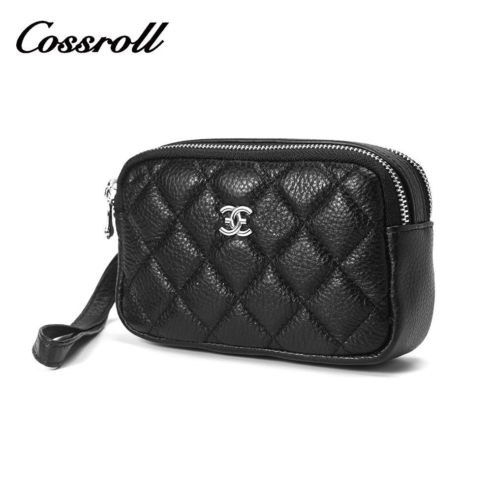 Classic Ladies Clutch Bag Portable Going Out Large Capacity Small Items Storage Leather Bag