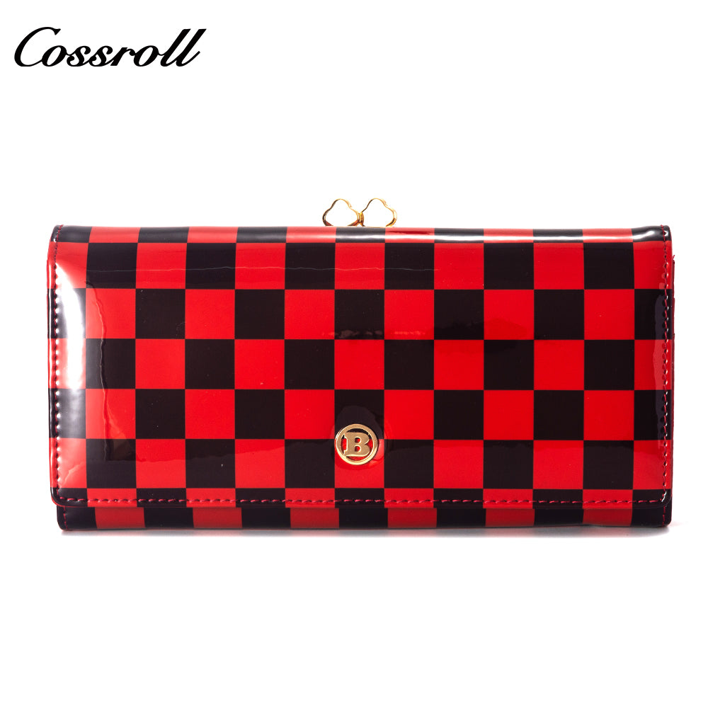 Factory custom cross-border 2023 new leather purse women's long cowhide women's multi-layer multi-card