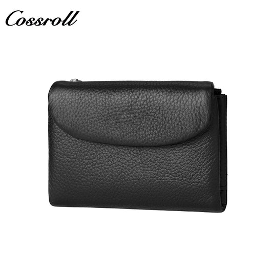 Genuine leather wallet short style fashionable women's soft leather texture clutch retro wallet