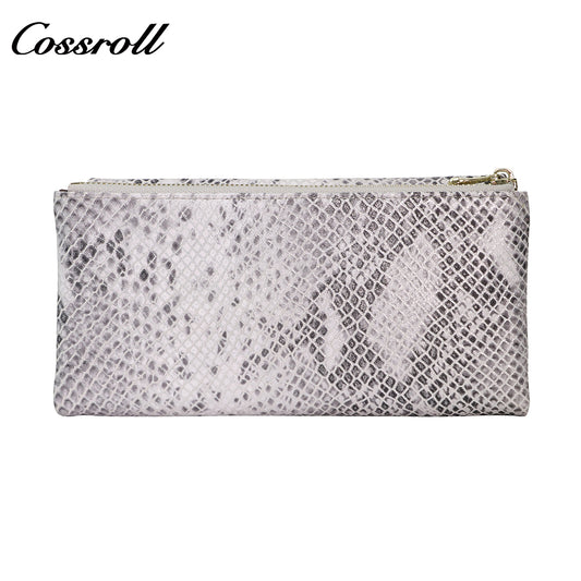 Factory Customized Snake Long Women's Wallet Niche Texture New Cross-border Europe and the United States Practical Design Money Clip
