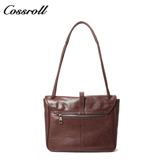 Genuine Women's Bag Vintage Handmade Vegetable Tanned Head Layer Cowhide Shoulder Bag Crossbody Bag Tote Bag Messenger Bag
