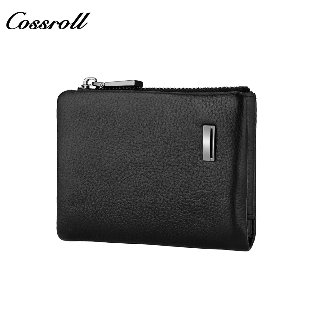 Men's Wallet Premium Feeling Short Wallet Genuine Leather Money Clip Cowhide Wallet Coin Purse Genuine Cowhide