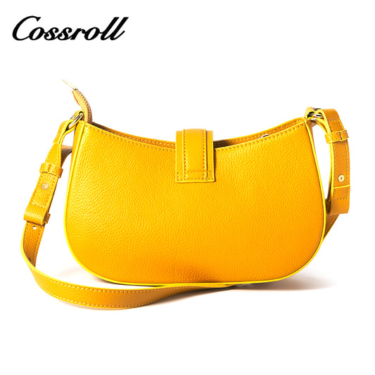 Leather women's bag 2024 summer new lychee texture bag niche underarm light luxury single shoulder crossbody bag