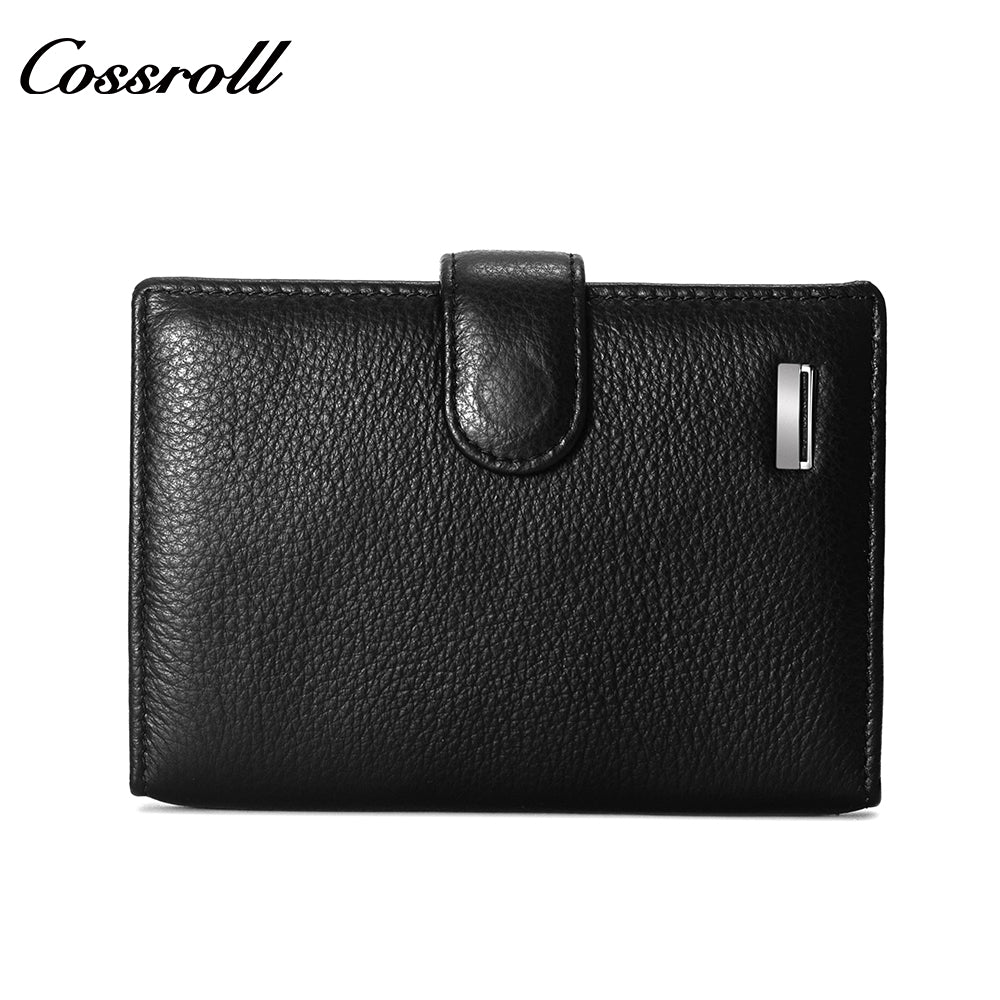 2024 New Genuine Leather Men's Wallet Short High-End Men's Wallet Best-Selling Style
