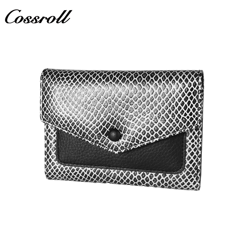 High-grade leather short three fold small purse femininity 2024 new wallet