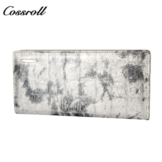 Most Popular best brand leather long wallet female Genuine Leather