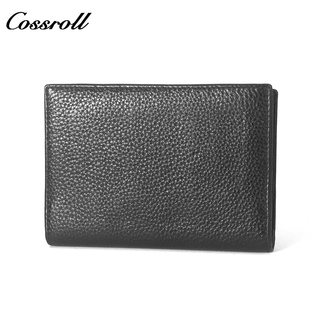 2024 New Products indestructible geniune leather wallet  Lychee leather