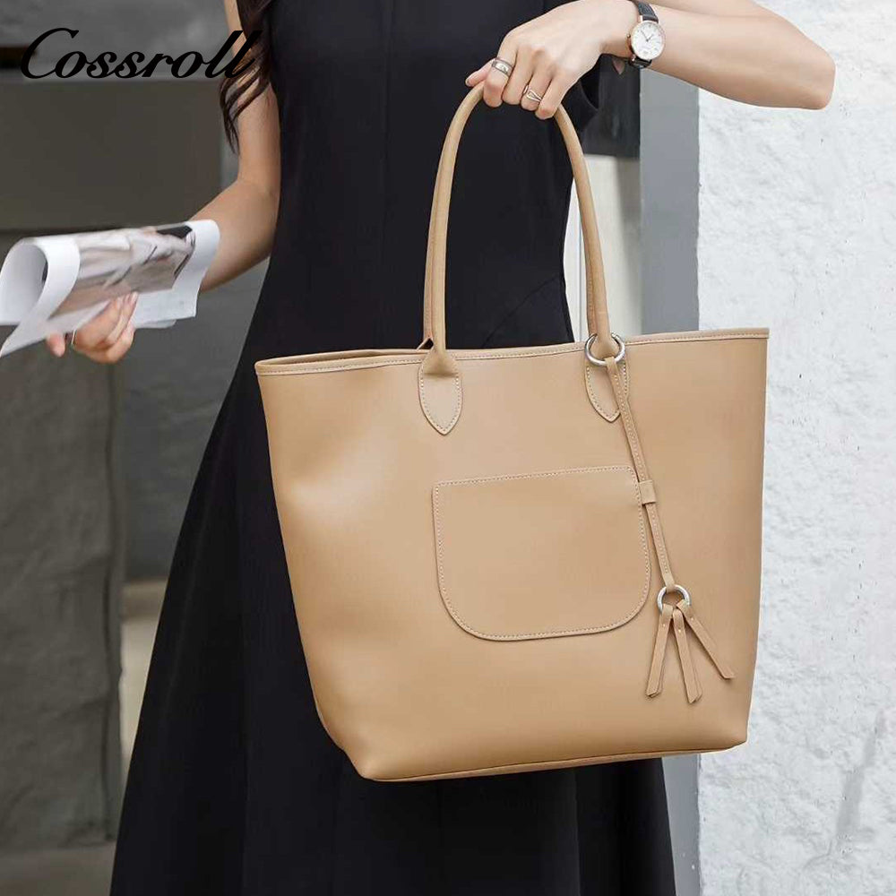 New large-capacity handbags bags for women, single-shoulder genuine leather underarm bag