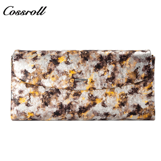 Professional Manufacturer large leather purse manufacturers custom geniune leather wallet