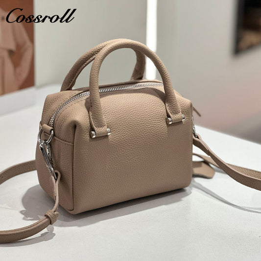 Women's Bags Litchi ToteBags Texture Fashion Shoulder Bags Pure Color