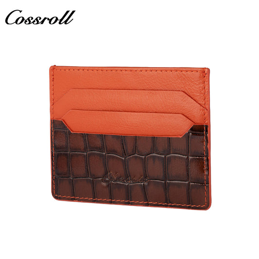 Crocodile card holder card protector business card storage ID card holder