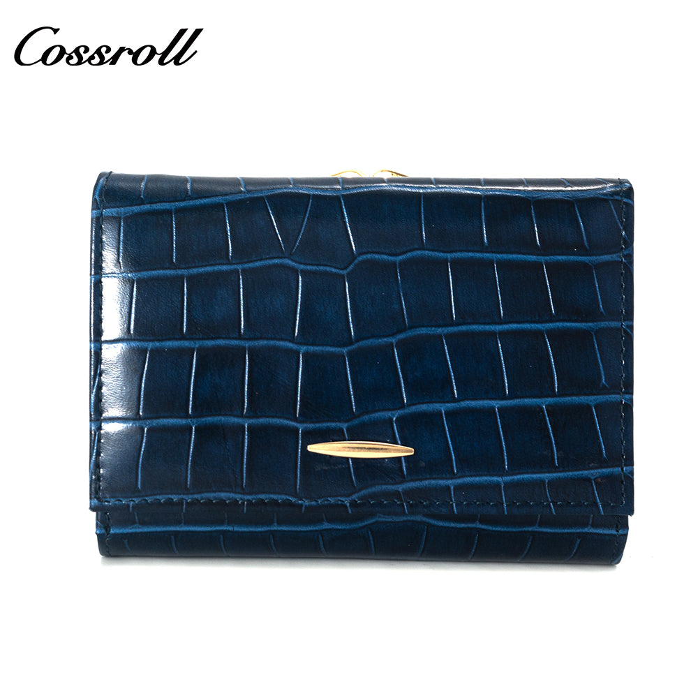New China Products leather waterproof wallets ladies crocodile texture Genuine Leather