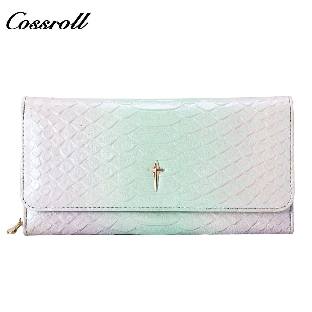 Best Selling Promotional Price luxury leather travel crocodile texture Genuine Leather