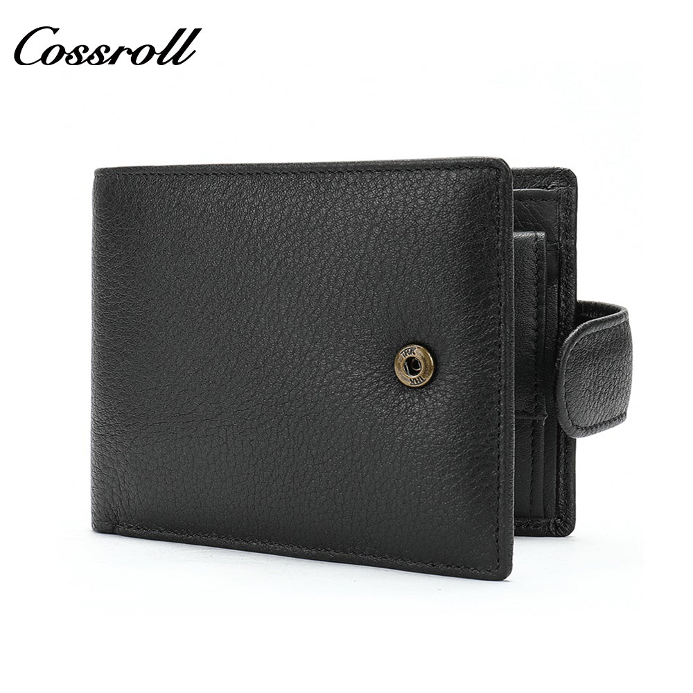 Hot men's wallet fashion short wallet soft leather money clip plus enclosure large capacity