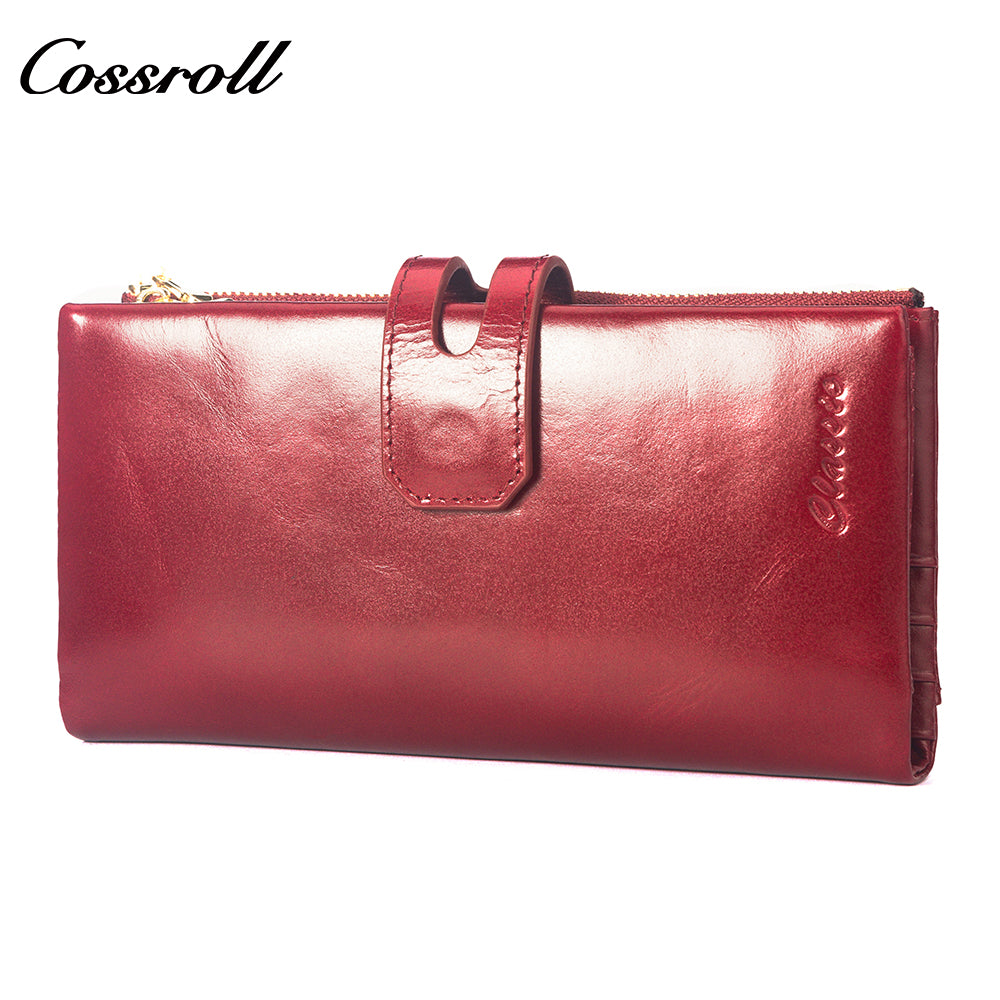 Customized Design Products wallets for women fashionable oil wax leather