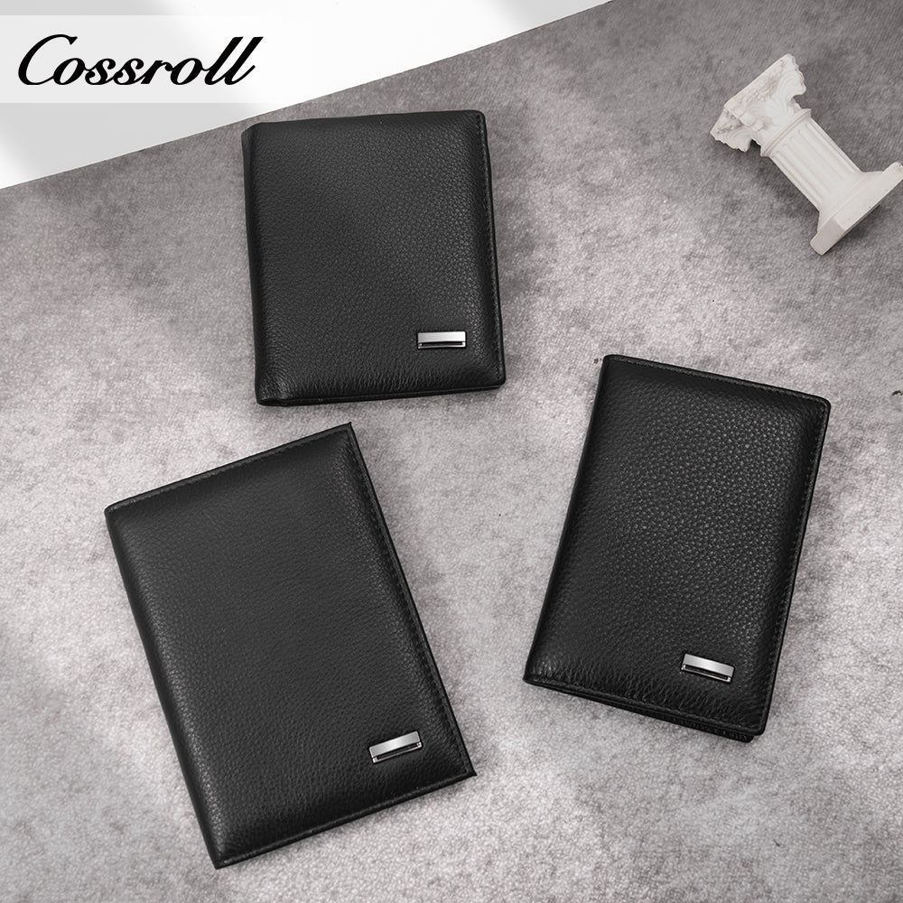 China Big Factory Good Price best quality genuine leather wallet Lychee leather