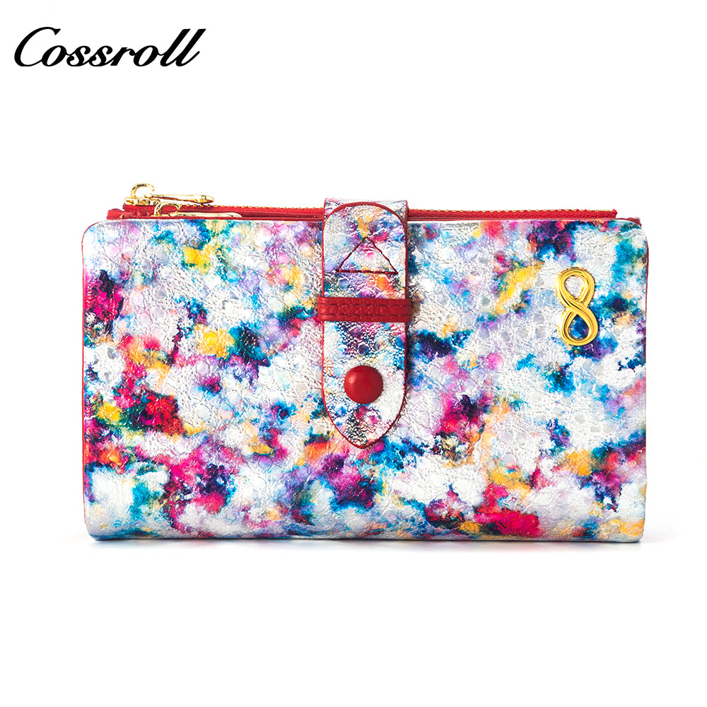 Factory Direct Supply real leather women geniune leather wallet