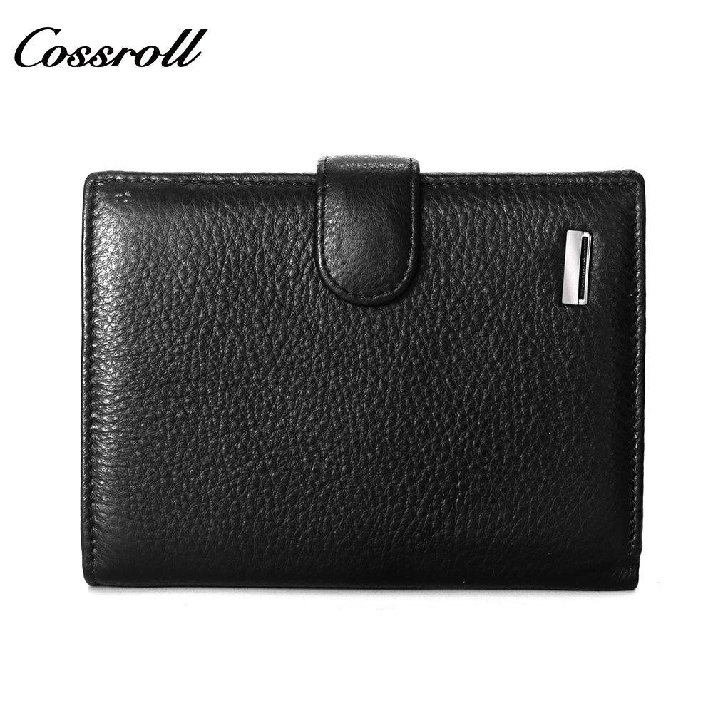 2024 New Genuine Leather Men's Wallet Short High-End Men's Wallet Best-Selling Style