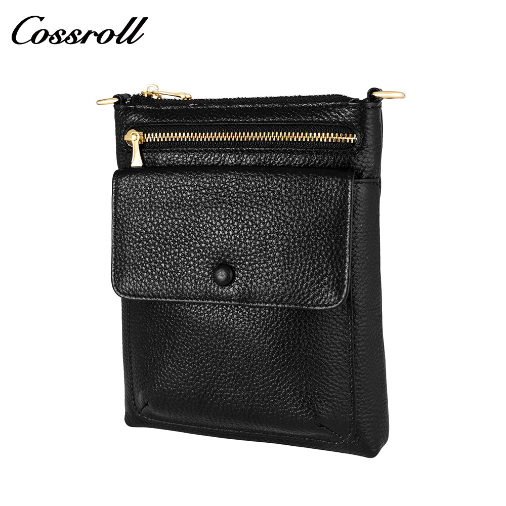 Ageing girl sense magnetic buckle design daily wind shoulder crossbody bag women purse