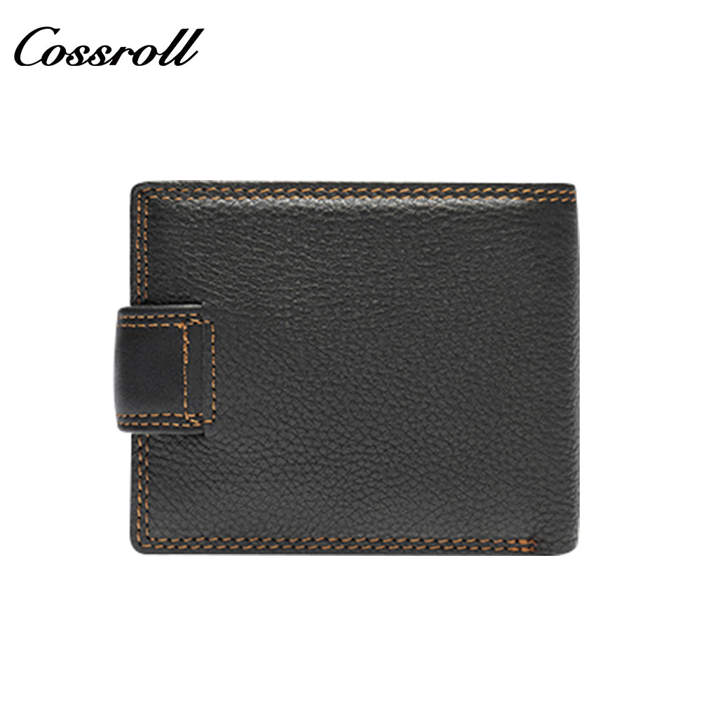 Short Genuine Leather Clutch Dollar Clip Coin Purse Multifunctional Cowhide Card Case Leather