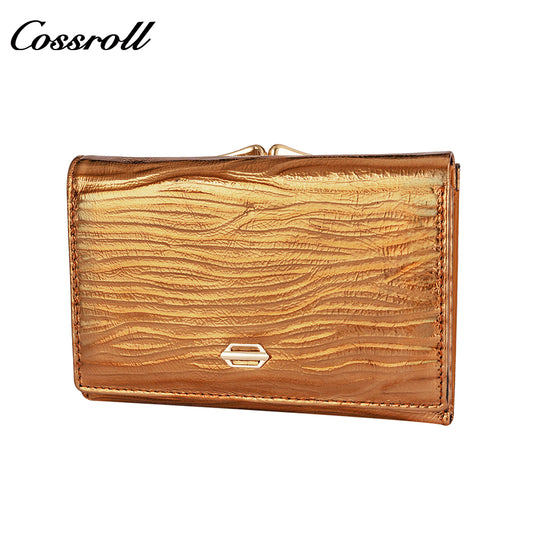 Women's Short Wallet Cross Border Stone Pattern Buckle Money Clip