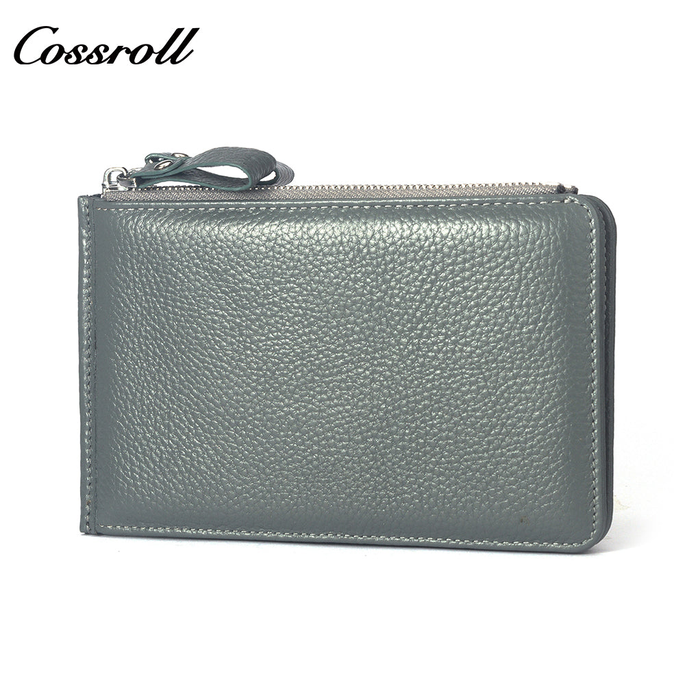 The Factory Produces genuine long card holder wallet geniune leather wallet Lychee leather