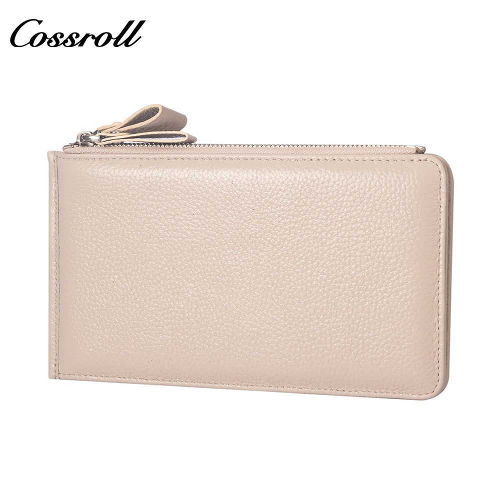 Most Selling Products manufactory for women geniune leather wallet Lychee leather