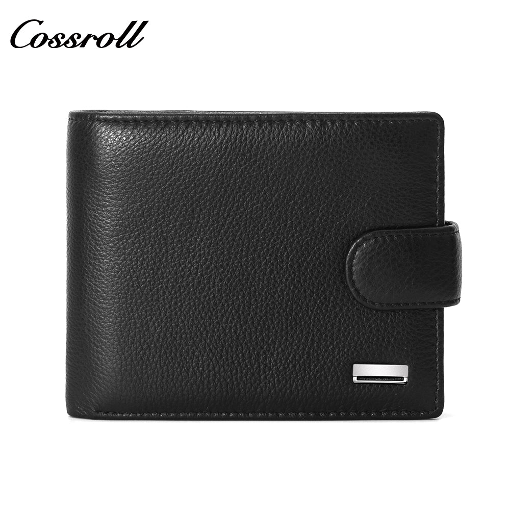 2024 New Genuine Leather Men's Wallet Short High-End Men's Wallet Factory Customized