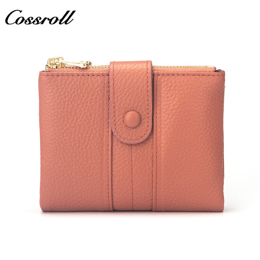 Innovative Design ladies purses multiple slots geniune leather wallet Lychee leather