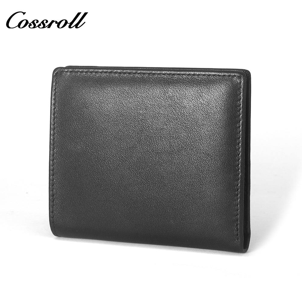 New leather wallet short first layer cowhide women's advanced sense purse small purse for women