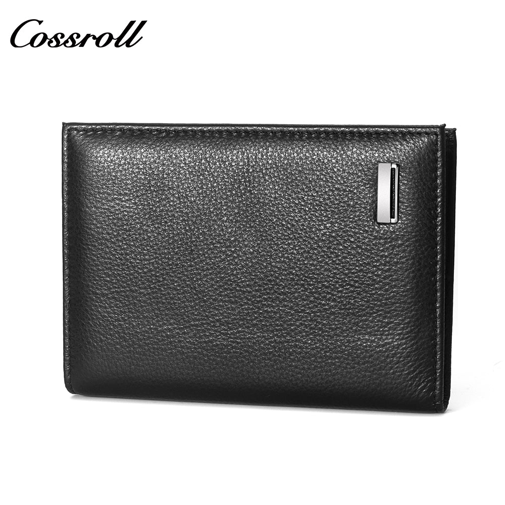 2024 New Genuine Leather Men's Wallet Short High-End Men's Wallet Best-Selling Style
