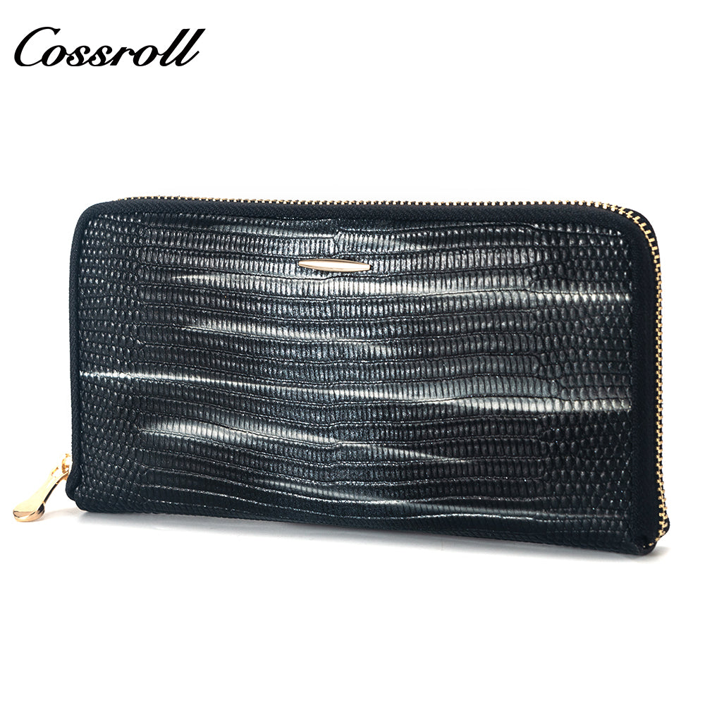 The Factory Produces genuine long card holder wallet geniune leather wallet