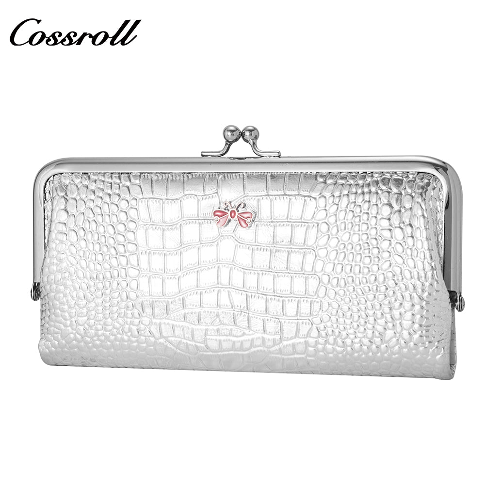 High Quality Wholesale leather luxury crocodile texture Genuine Leather