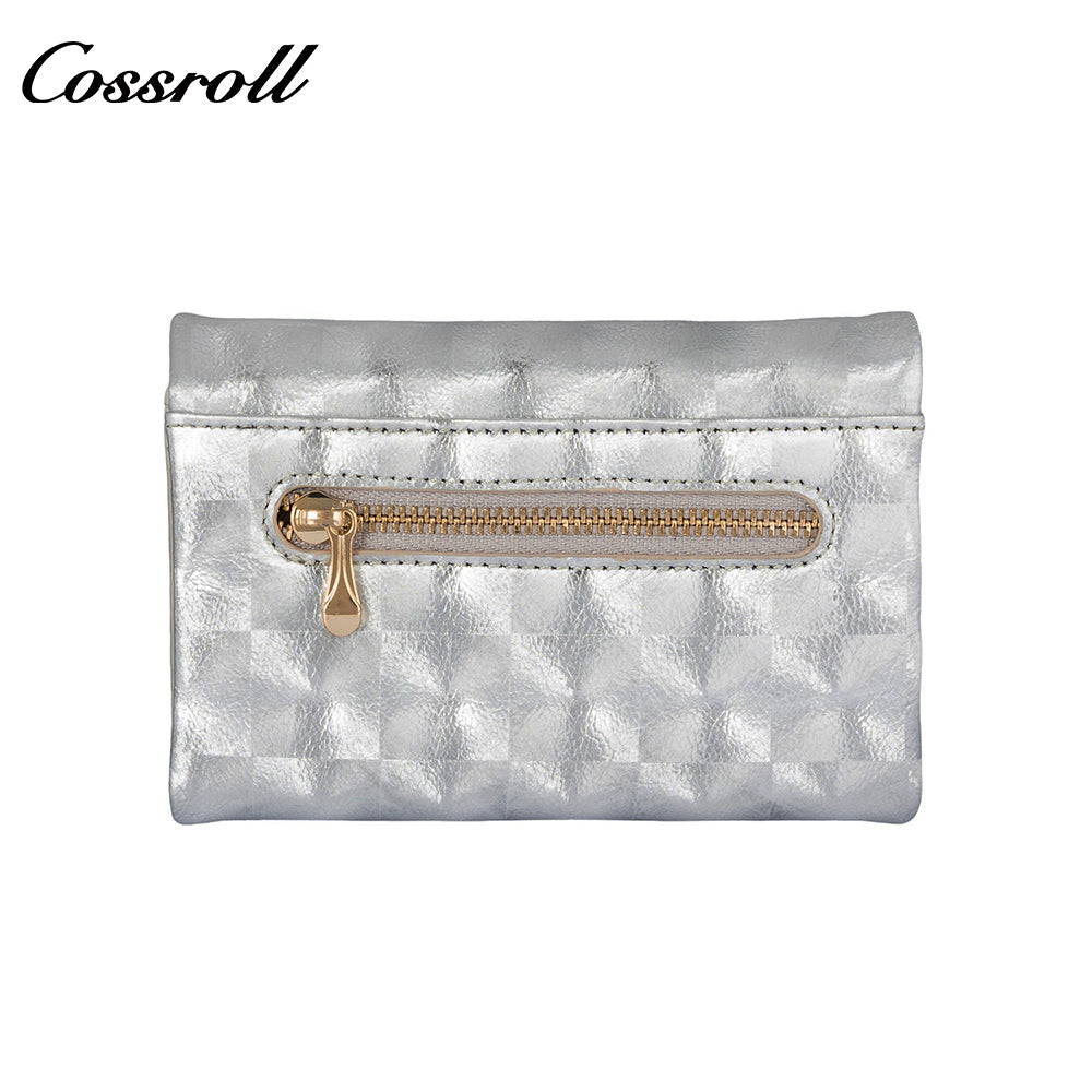 2024 fashion simple solid color texture small bag summer coin purse