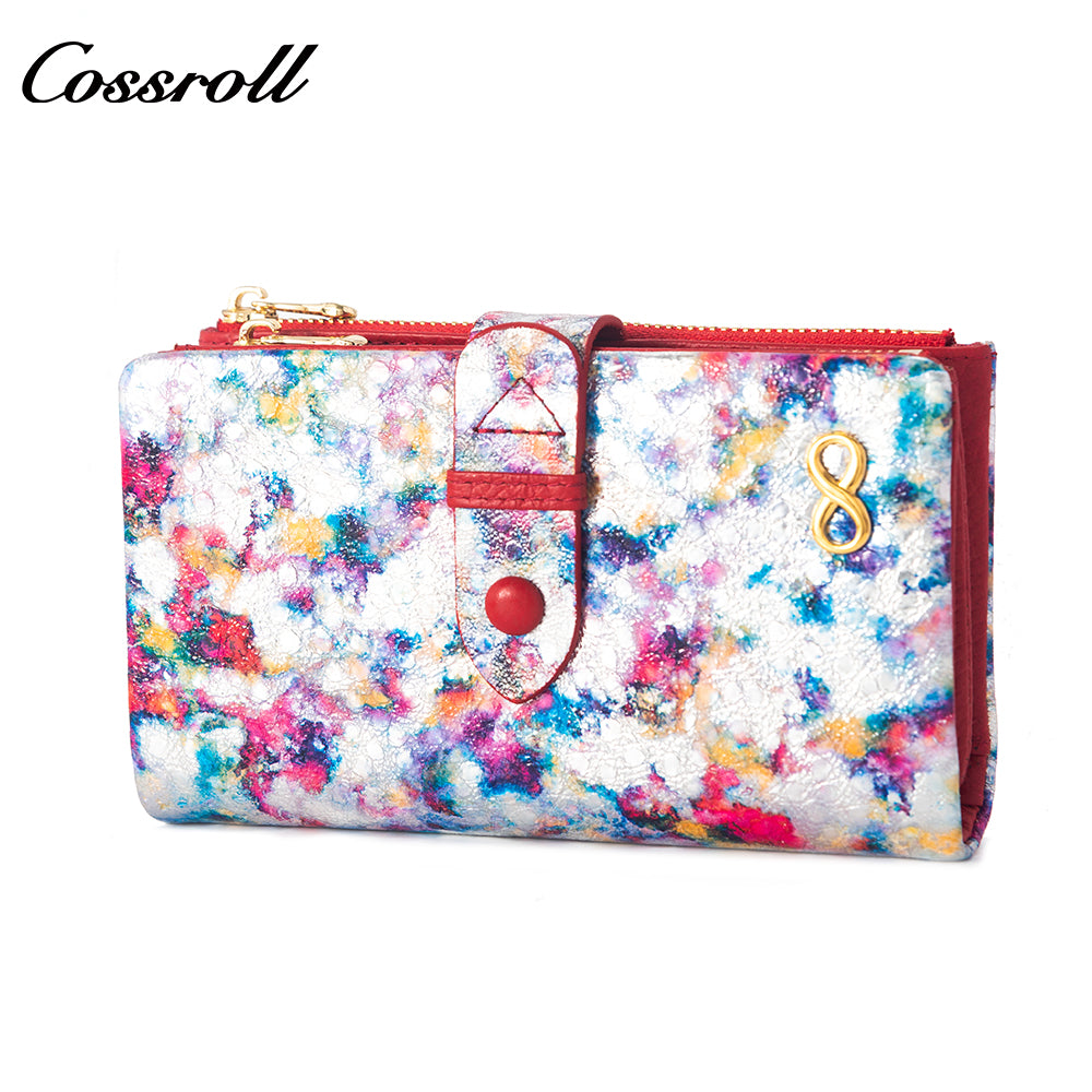 Factory Direct Supply real leather women geniune leather wallet
