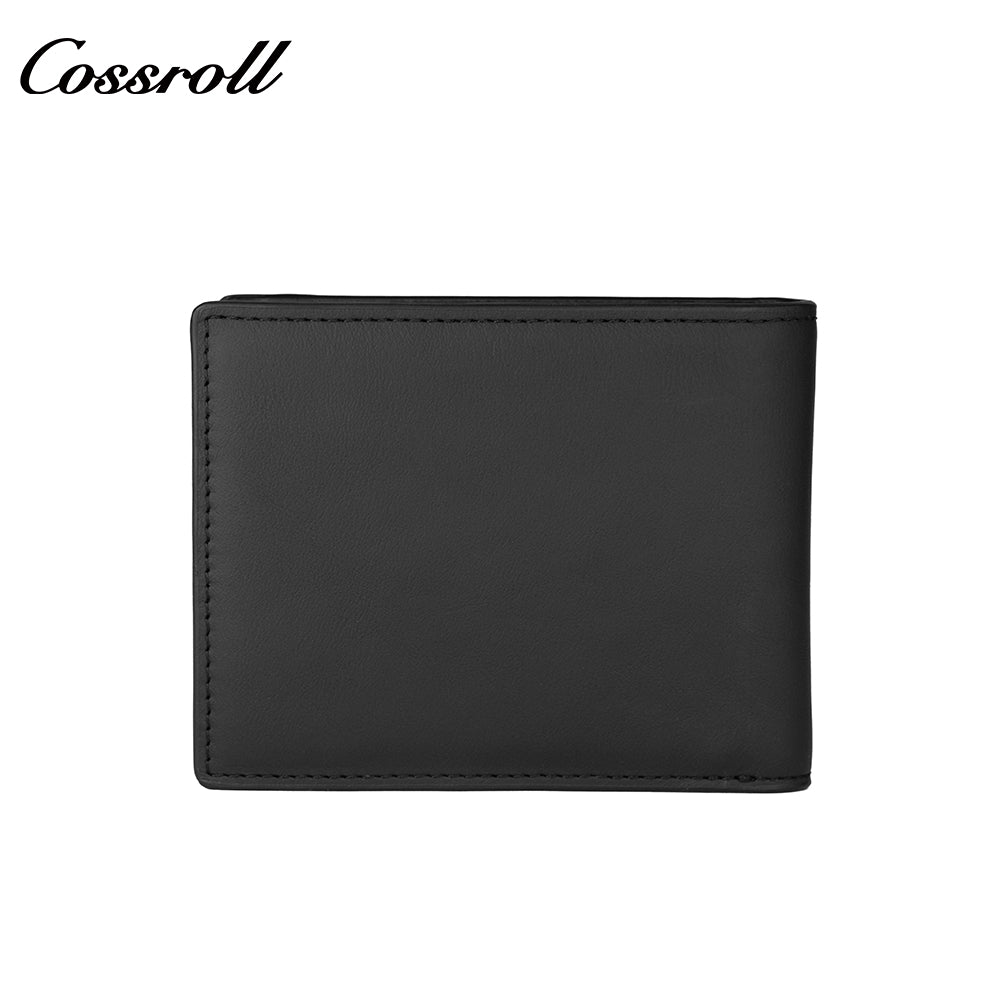 Fashion Simple Anti-theft Brush Genuine Leather Cowhide Small Card purse Card Holder Wallet Purse