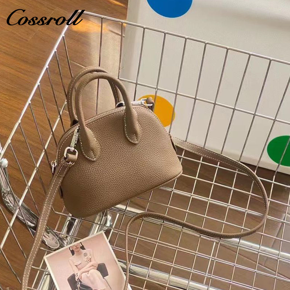 mini French sheep print shell bag handbag crossbody bowling leather shoulder small square bag female