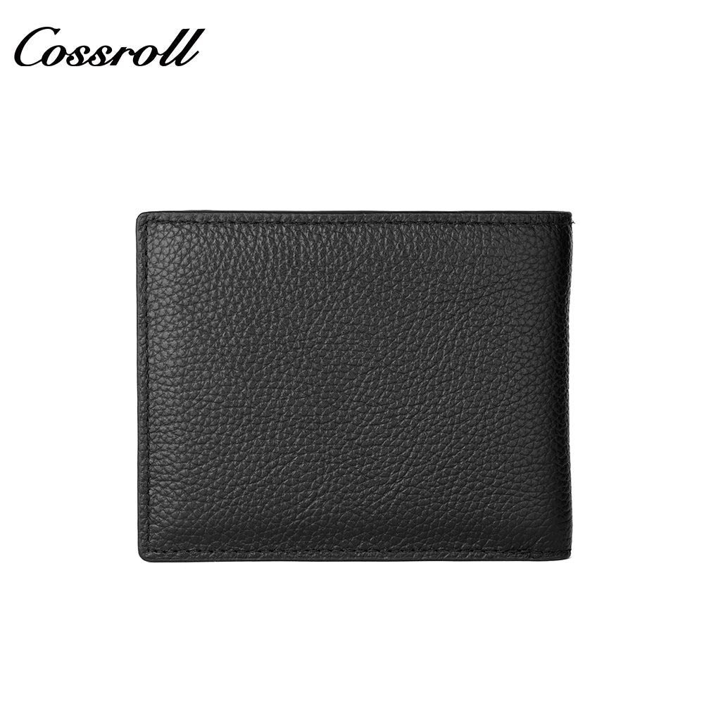 Business Men's Genuine Leather Wallet Multi Card Position Cowhide Horizontal Simple Coin Purse