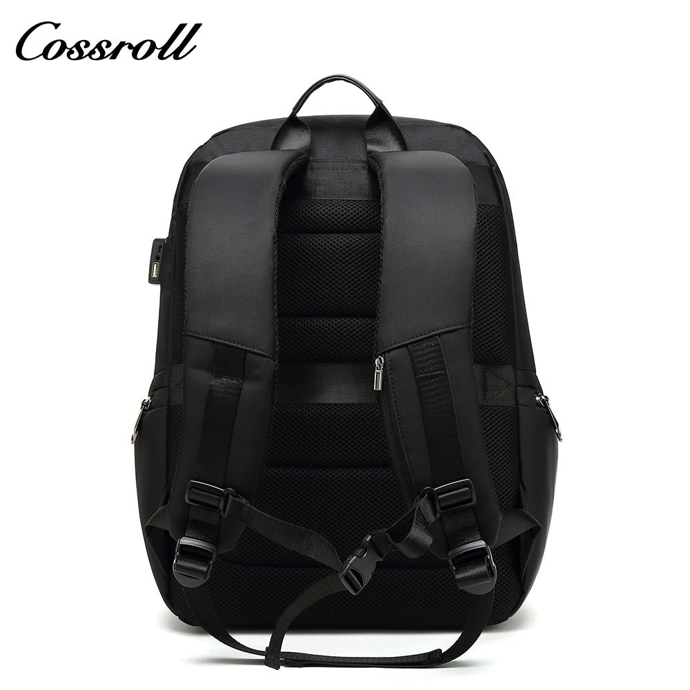 Casual Travel Waterproof Shoulder Bag Men USB Business Luggage Computer Double