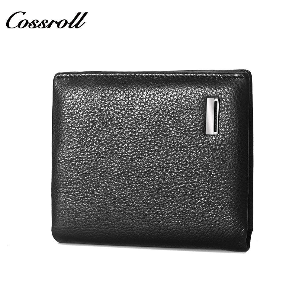 2024 New Genuine Leather Men's Wallet Short High-End Men's Wallet Best-Selling Style