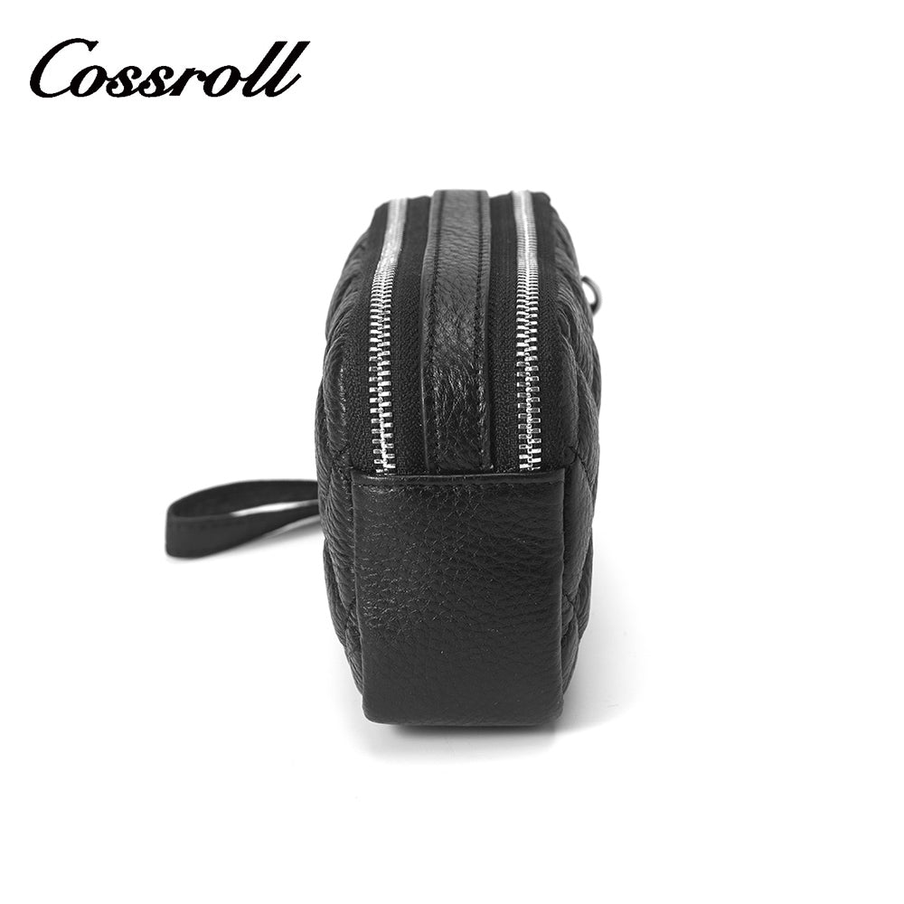 Classic Ladies Clutch Bag Portable Going Out Large Capacity Small Items Storage Leather Bag