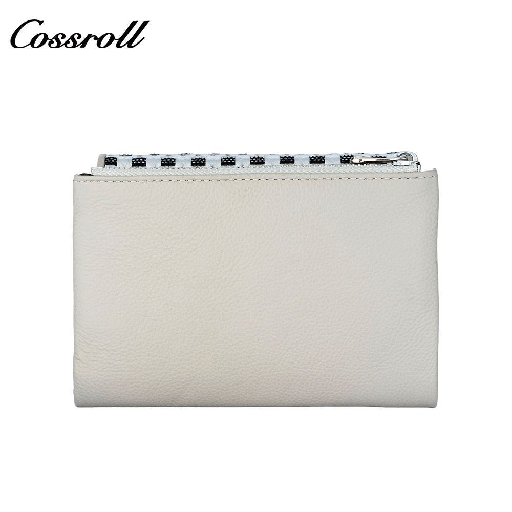 Fashion small perfume style leather short wallet light luxury carry large capacity multi-card women's wallet