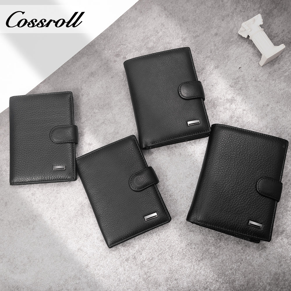 China Factory Promotion branded mens wallet men leather Lychee leather